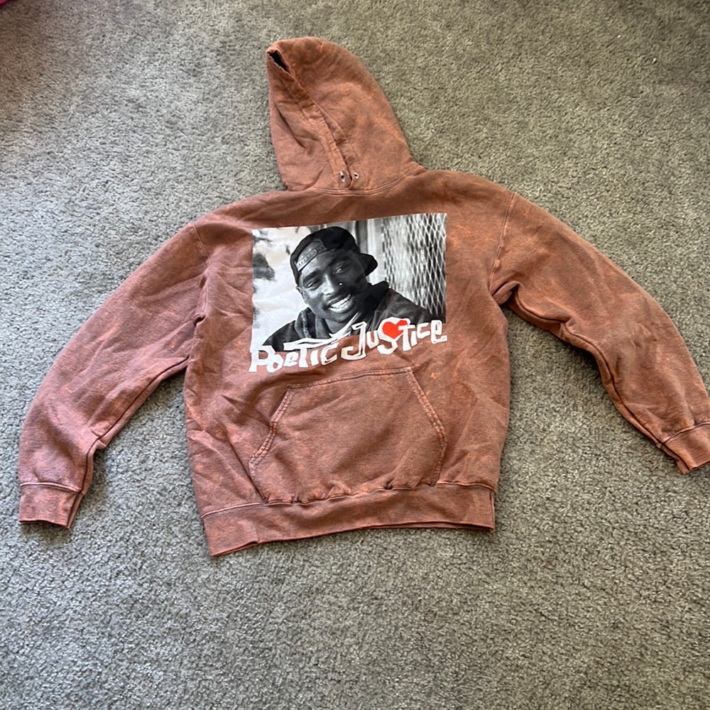 Poetic Justice Tupac Hoodie by Philco Mens Size Small